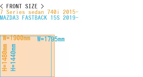 #7 Series sedan 740i 2015- + MAZDA3 FASTBACK 15S 2019-